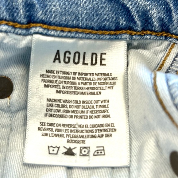AGOLDE High Rise Straight Crop Jeans - Picture 15 of 16